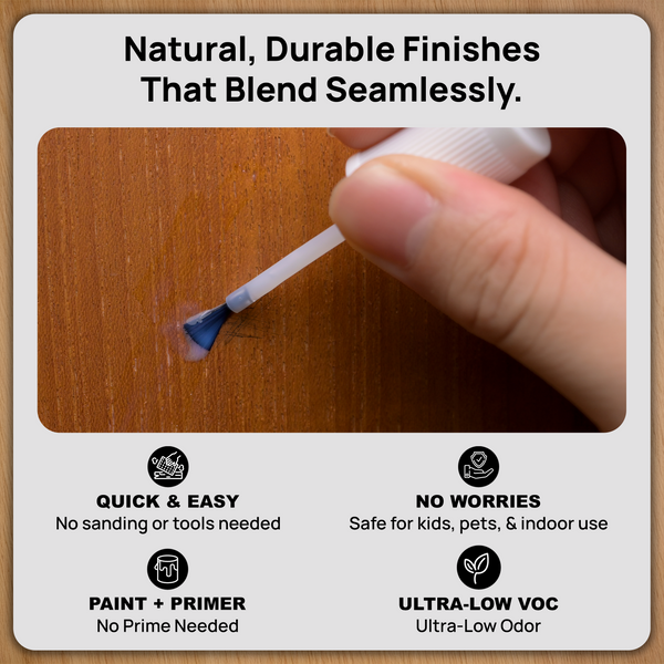 Spot Wood Finish Repair – Clear Coat 2-Pack (Gloss + Matte) | Step 2 Sealer for Scratch Repairs | Use with Spot Touch-Up Paint for Matching Sheen