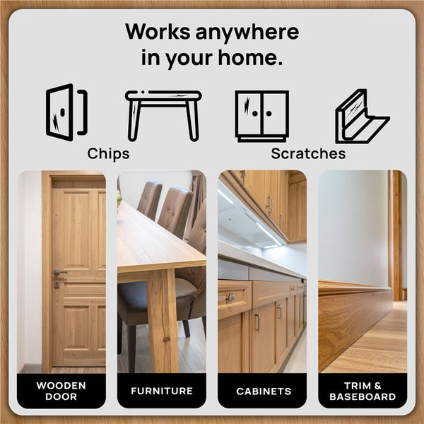 Spot Wood Touch-Up Paint Kit – 4 Brush-On Bottles | Mix & Match for Custom Wood Color Repair