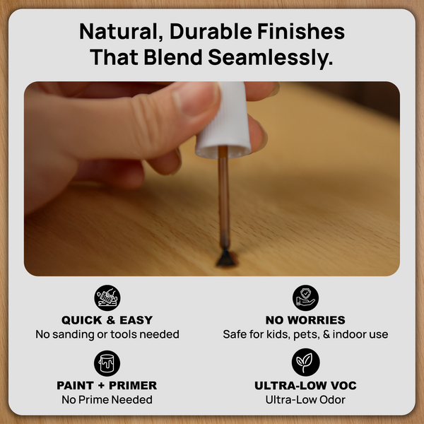 Spot Wood Touch-Up Paint Kit – 4 Brush-On Bottles | Mix & Match for Custom Wood Color Repair