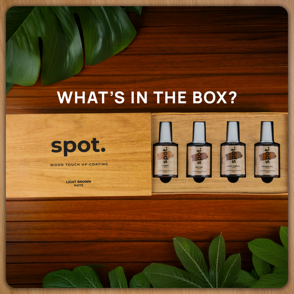 Spot Wood Touch-Up Paint Kit – 4 Brush-On Bottles | Mix & Match for Custom Wood Color Repair