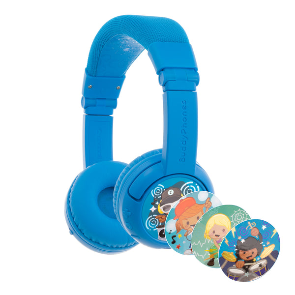 BuddyPhones Play+, Wireless Bluetooth Volume-limiting Kids Headphones