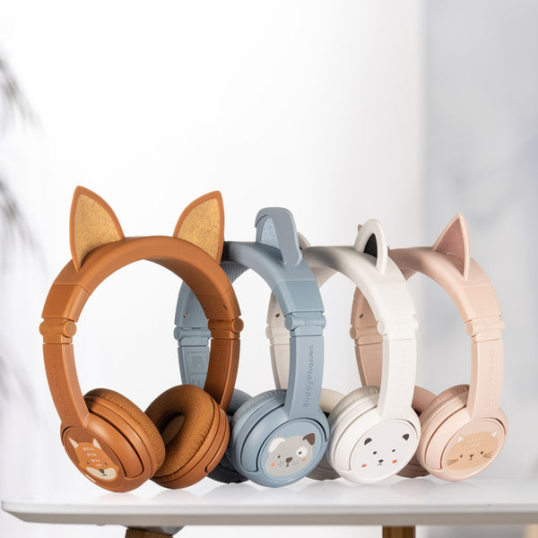 BuddyPhones PlayEars+ On-Ear Bluetooth Kids Headphones