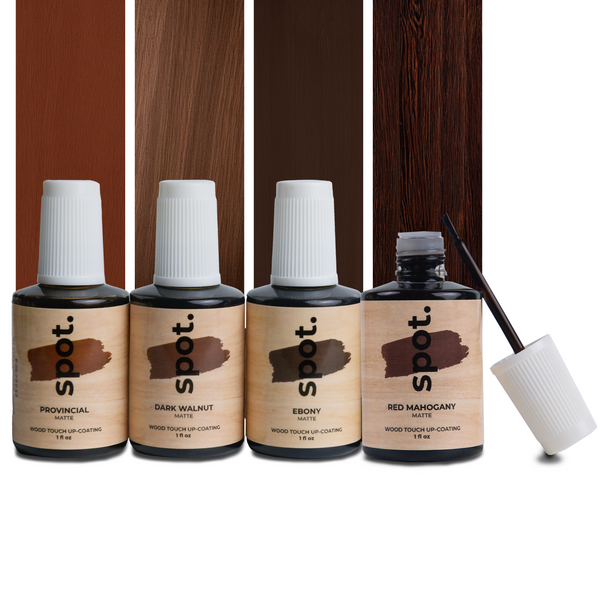 Spot Wood Touch-Up Paint Kit – 4 Brush-On Bottles | Mix & Match for Custom Wood Color Repair