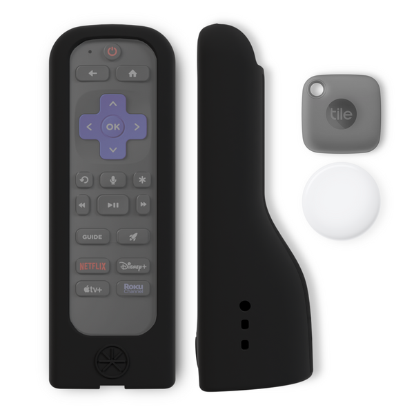 GripStand™ Roku Express Remote Case: Stands Upright, Improves Grip and Feel, AirTag and Tile Mate Compatible. Fits Roku Express and Players Remote. Does NOT Fit Express 4K, 2 Pack by 73&Sunny.